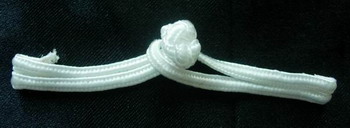 FG141 White Traditional Chinese Frog Closure Buttons Knots 10prs